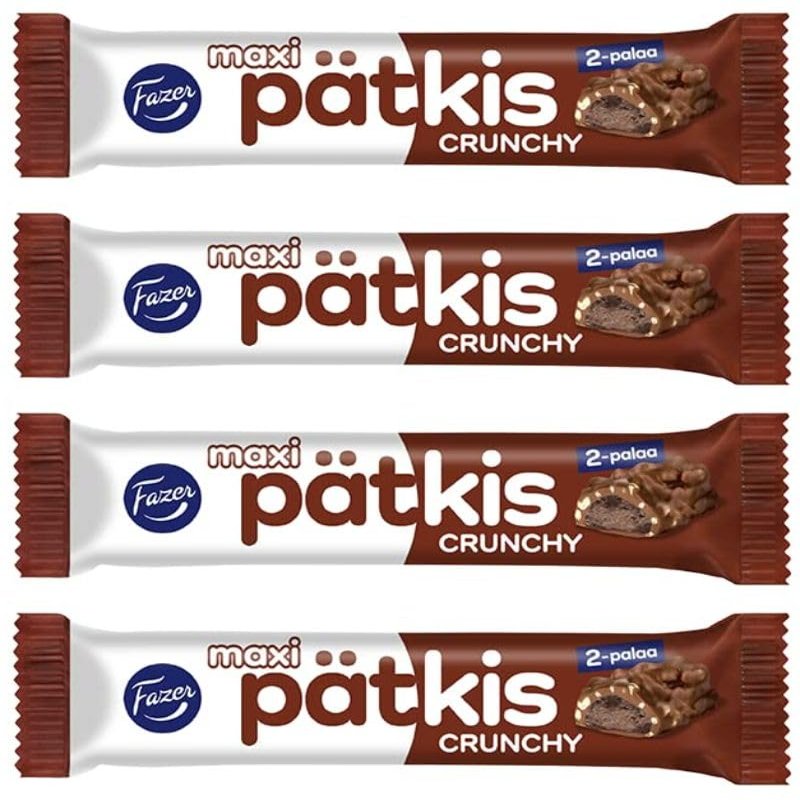 Fazer Patkis Maxi Crunchy Chocolate 4 Sticks of 55g 7.6oz