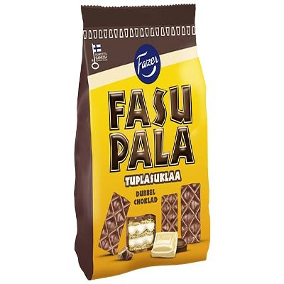 Fazer Fasupala Double Chocolate Wafer 18 Packs of 215g 136.8oz