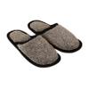 mve Sauna slippers in size 39-41 made of 60% linen/40% cotton, nature/black view 1