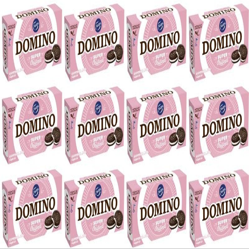 Fazer Domino Super Original Biscuits 12 Boxes of 345g 146.4oz