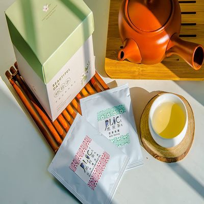 DLIC TEA Taiwan High Mountain Tea Classic Alishan Qingxin Oolong Tea Box of Tea Bags 3g x 12 count Pyramid Tea Bags