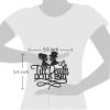 Helewilk Till Death Do Us Part Cake Topper, Wedding Cake Decoration Halloween Party Decorations Supplies, Skeleton Couple Cake Topper view 3