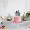 Helewilk Till Death Do Us Part Cake Topper, Wedding Cake Decoration Halloween Party Decorations Supplies, Skeleton Couple Cake Topper view 4