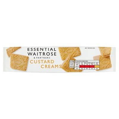 Essential Waitrose Custard Creams Biscuits 150g - Pack of 3