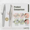 Abdul of Sialkot Eyebrow Tweezer Set for Women & Men,Professional Slant and Pointed Tweezers Set with Case,Precision Tweezers Kit for Facial Hair, Splinter and Ingrown Hair Removal ((Sliver 4 Piece)) view 2