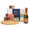Great British Trading Sparkling Afternoon Tea Gift Hamper with Clotted Cream Shortbread, Strawberry Preserve with Champagne, Prosecco, Luxury Clotted Cream and Tea Bags view 1