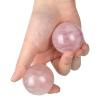 2Pcs Rose Quartz Massage Balls 1.57in w Gift Box Hand Rolling Balls Exercise Fitness Ball Muscle Stretch Handball Acupoint Massagers Health Care Tool view 2