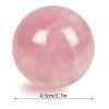 2Pcs Rose Quartz Massage Balls 1.57in w Gift Box Hand Rolling Balls Exercise Fitness Ball Muscle Stretch Handball Acupoint Massagers Health Care Tool view 4