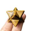 Manekieko Natural Tiger's Eye Merkaba Crystal Protection Sacred Meditation Energy Healing Chakra,25mm Hexagonal Star Crystals and Healing Stone view 1