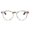 2SeeLife Large Round TR-90 Reading Glasses for Men & Women Medium-Large Fit, Durable, Spring Hinges, Blue Light Readers, Aqua Blue, +1.00 view 1