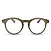 2SeeLife Large Round TR-90 Reading Glasses for Men & Women Medium-Large Fit, Durable, Spring Hinges, Blue Light Readers, Green, +4.00 view 1