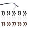 15 Pairs1.8 Inch Anti-slip Eyeglass Ear Grips Hook, Comfortable Silicone Elastic Eyeglasses Temple Tips Sleeve Retainer for Sunglasses, Presbyopia Glasses, Black + White + Brown, 4.5 view 1
