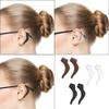 15 Pairs1.8 Inch Anti-slip Eyeglass Ear Grips Hook, Comfortable Silicone Elastic Eyeglasses Temple Tips Sleeve Retainer for Sunglasses, Presbyopia Glasses, Black + White + Brown, 4.5 view 4