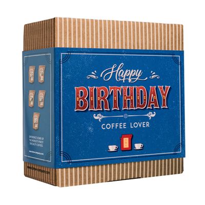 Gourmet Birthday Coffee Gift Set for Men & Women  7 of The World's Finest Single Estate Specialty & Organic Coffees | Brew & Enjoy Anytime, Anywhere | Hamper Style Letterbox Gift Idea for Him & Her