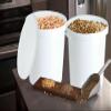 25L Plasterers Plastic White Bucket Builders Bucket Depth Gauge Bucket with Plastic Lid    (White Bucket with Lid) view 2