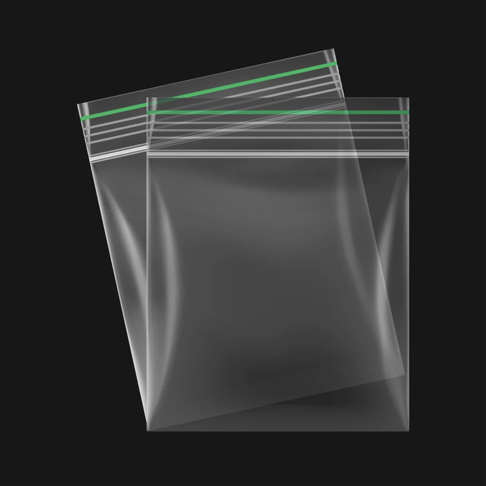 100 Grip Seal Bags 4cm x 4cm | Reusable Strong Zip Lock | Small Clear Resealable Plastic Bags | Polythene Packaging for Food Storage, Jewellery - by FOGG Supplies(100, 4cm x 4cm)