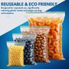 100 Grip Seal Bags 4cm x 4cm | Reusable Strong Zip Lock | Small Clear Resealable Plastic Bags | Polythene Packaging for Food Storage, Jewellery - by FOGG Supplies(100, 4cm x 4cm) view 4