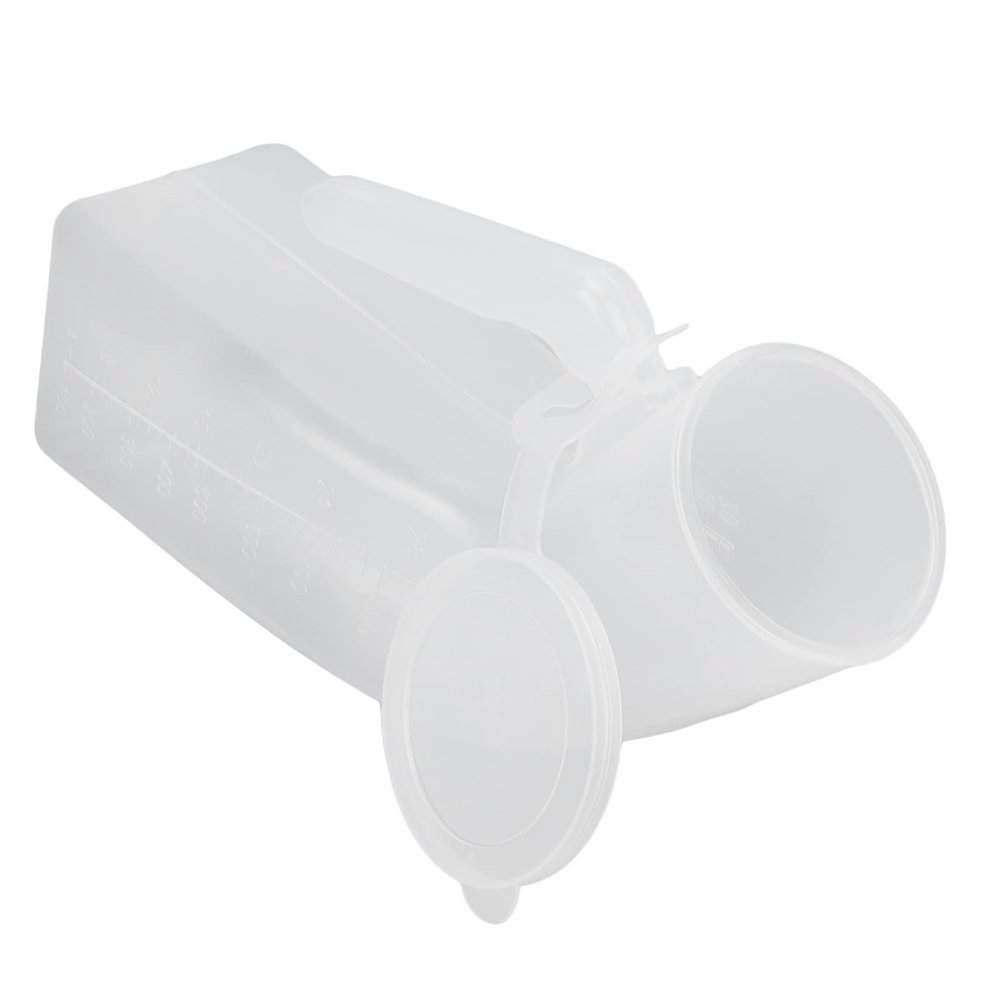 1000ml Male Urine Bottle, Spill Proof Elderly Urine Bottle with Removable Cover, Pee Bottles for Men Glow with Sealing