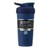 BlenderBottle Strada Shaker Cup Insulated Stainless Steel Water Bottle with Wire Whisk, 24-Ounce, Navy view 1