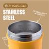 BlenderBottle Strada Shaker Cup Insulated Stainless Steel Water Bottle with Wire Whisk, 24-Ounce, Mango view 3