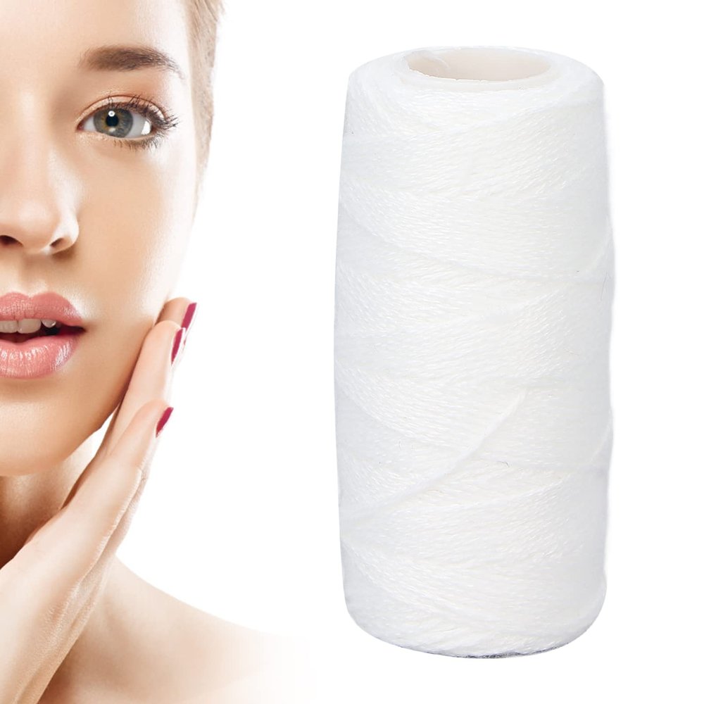 Electric Facial Hair Remover Wire, Threading Hair Removal, Hair Shaver Replacement Cotton Thread for Epilator Electric Hair Removal Device, for Facial Threading Hair Removal, Lower Limbs