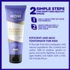 Active Wow Natural Kids Toothpaste Fluoride Free, SLS & Paraben Free, Safe to Swallow for Training Toothbrushing, Baby and Toddler Toothpaste, Cavity-Fighting, Vegan, Berry Bubblegum, 1 Tube view 4