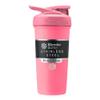 BlenderBottle Strada Shaker Cup Insulated Stainless Steel Water Bottle with Wire Whisk, 24-Ounce, Pink view 1