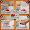 2set Press Maker Mold Round Patty Press for Grill Accessories Set, White view 4