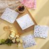 100 Silver Napkins - 4 Assorted Designs l 3-Ply Cocktail Napkins Paper Folded 5 x 5 Inches l Bar Napkins Disposable Party Napkin for Wedding Baby Shower Birthday (Assorted Pink) view 3