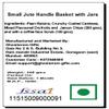 Jaiccha Ghasitaram Rakhi Gifts for Sisters Small Jute Handle Basket with Jars view 3