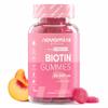 Biotin Gummies - 10,000 mcg Biotin Hair Growth - 60-Day Supply - Hair Growth Vitamins - Vegan & Gluten-Free Alternative to Tablets - Anti Hair Loss Gummies - 60 Gummies - Novomins view 1