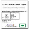 Ghasitaram Gifts Rakhi Gifts for Brothers Exotic Dryfruit Sweets 12 pcs with Pearl Beads Rakhi view 2