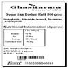 Ghasitaram Gifts Rakhi Gifts for Brothers Sugar Free Badam Katli 800 GMS with Pearl Beads Rakhi view 2