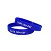 (2 PACK) Fuck Cancer Wristband For Breast Testicular Prostate Ovarian Lung Skin Awareness Support Silicone Bracelet Men's Women's Adult Gift (Medium 18cm, 2 Pack BLUE) view 1