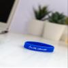 (2 PACK) Fuck Cancer Wristband For Breast Testicular Prostate Ovarian Lung Skin Awareness Support Silicone Bracelet Men's Women's Adult Gift (Medium 18cm, 2 Pack BLUE) view 2