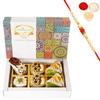 Ghasitaram Gifts Rakhi Gifts for Brothers Exotic Dryfruit Sweets 6 pcs with Pearl Beads Rakhi view 1