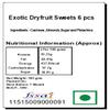 Ghasitaram Gifts Rakhi Gifts for Brothers Exotic Dryfruit Sweets 6 pcs with Pearl Beads Rakhi view 2