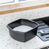 Addis 8 Litre Small Rectangular Plastic Washing Up Bowl, Black view 3