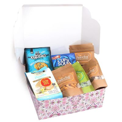 Jaiccha Ghasitaram Rakhi Gifts for Sisters Printed Hamper Box