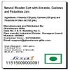 Ghasitaram Gifts Rakhi Gifts for Brothers Natural Wooden Cart with Almonds, Cashews and Pistachios Jars with 2 Rakhis view 4