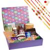 Jaiccha Ghasitaram Rakhi Gifts for Brothers Gourmet Big Hamper Box of 18 Goodies with Assorted Bites with 5 Rakhis view 1
