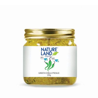 Natureland Organics Chilli Pickle 350 Gm - Organic Healthy Pickles
