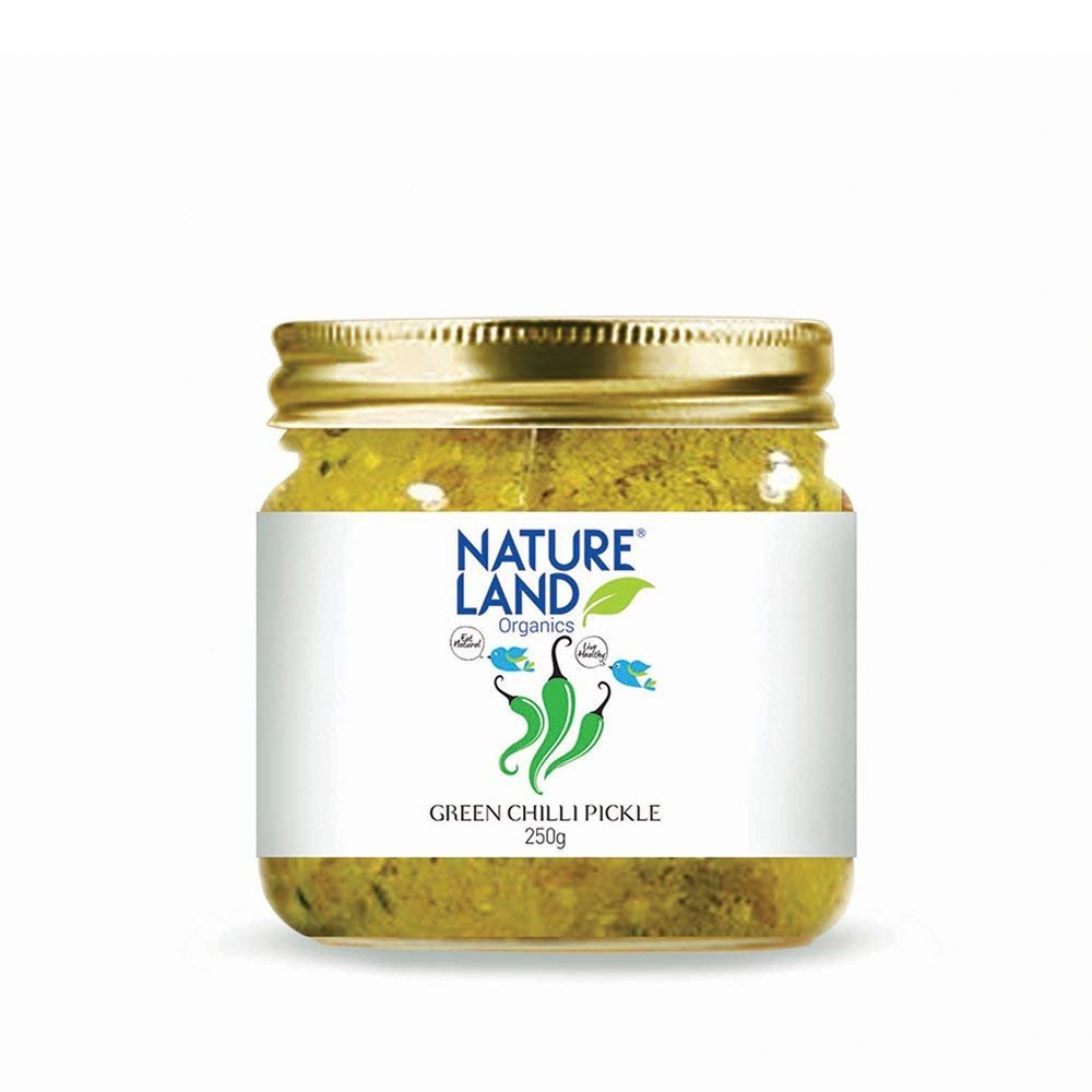 Natureland Organics Chilli Pickle 350 Gm - Organic Healthy Pickles