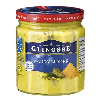 Glyngore Karrybidder | Pickled Herring In Creamy Curry Sauce | 340g
