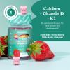 Kids Calcium Gummies - 160mg of Calcium Supplement - with Vitamin D3 K2 - Healthy Bones & Teeth - Alternative to Calcium Tablets - Vegetarian & Gluten-Free - 30 Calcium Gummies for Kids - Novomins view 2
