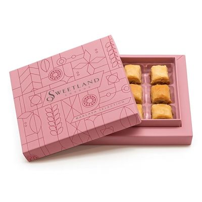 Sweetland London Baklava Bite Selection  9 Pieces | Lebanese Baklava Treat | Great for Ramadan, Mother's Day, Easter, Eid & Birthday | Fresh Handmade Dessert | UK Made