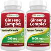Best Naturals Ginseng Complex 1000 mg 120 Capsules (120 Count (Pack of 2)) view 1