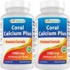 Best Naturals Coral Calcium Plus 1000 mg 250 Capsules (250 Count (Pack of 2)) view 1