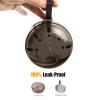 Denture Case, Definitely No-Leak Portable Retainer Case Denture Bath Box for Traveling Perfectly, Denture Cups for Soaking Dentures & Mirror(Black) view 2