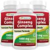 Best Naturals Ginseng Complex 1000 mg 120 Capsules (120 Count (Pack of 3)) view 1